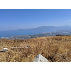 View from Acrocorinth toward Isthmus and sea